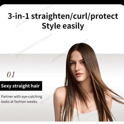 SenCiciMen 2 in 1 Air Straightener & Hair Dryer Negative Ion Flat Iron For Lock in Moisture & Shine Hot Styling Tools Salon-Quality Results For Women Gift
