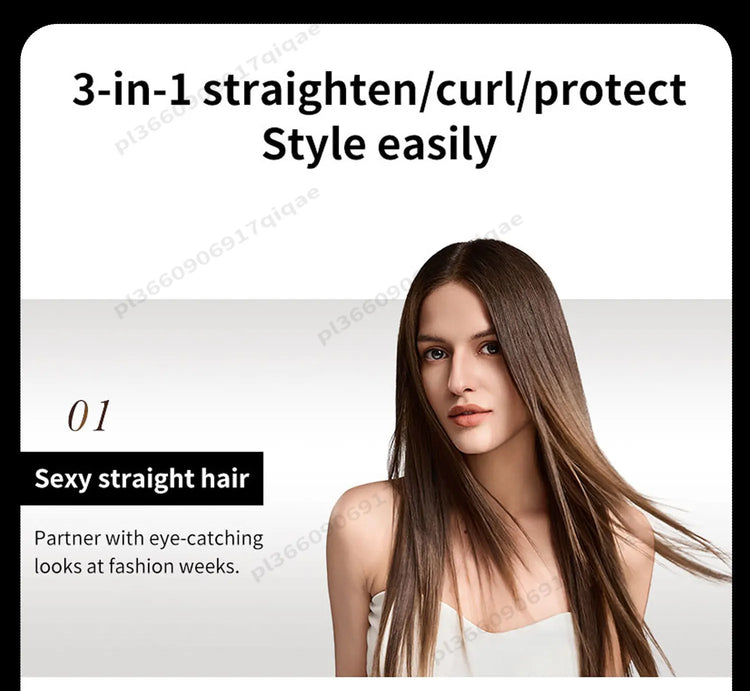SenCiciMen 2 in 1 Air Straightener & Hair Dryer Negative Ion Flat Iron For Lock in Moisture & Shine Hot Styling Tools Salon-Quality Results For Women Gift