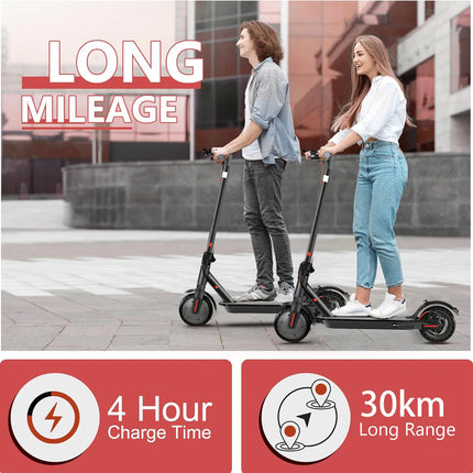 Scooter elettrico 350W Motore 36V 10.4Ah 30km Gamma 8,5 pollici Pneumatico a nido d'ape Monopattini elettrici con app 2026 Regali di Capodanno