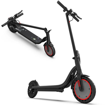 EU Stock 350W Lightweight Folding Electric Scooter 12 Miles Mileage 19MPH Top Speed 36V5.2AH Battery Three Speed Regulation App Control IPX4 Waterproof 8.5 Inch Solid Tire Max 120Kg Load For Weekend & Weekday Short Trips