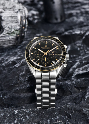 PAGANI DESIGN Nuovi orologi da uomo, orologio al quarzo di lusso, cronografo di precisione, vetro zaffiro AR, resistente all'acqua fino a 100M, orologio business 2026, spedizione locale UE