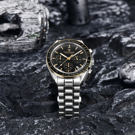 PAGANI DESIGN Nuovi orologi da uomo, orologio al quarzo di lusso, cronografo di precisione, vetro zaffiro AR, resistente all'acqua fino a 100M, orologio business 2026, spedizione locale UE