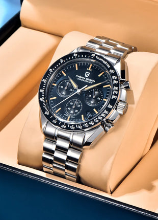 Nuovo Orologio da Uomo PAGANI DESIGN V6 Moon 2026, Orologio al Quarzo di Lusso, Cronografo Sportivo con Vetro Zaffiro Protettivo AR Luminoso