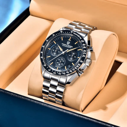 Nuovo Orologio da Uomo PAGANI DESIGN V6 Moon 2026, Orologio al Quarzo di Lusso, Cronografo Sportivo con Vetro Zaffiro Protettivo AR Luminoso