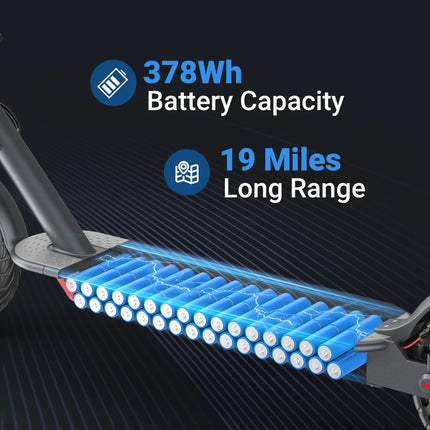 Monopattino Elettrico 350W con Stock EU, Velocità Massima 30 km/h, Autonomia Fino a 34 km, Pneumatici Solidi Antiscivolo da 8,5 Pollici, Doppi Freni e Design Completamente Impermeabile, Perfetto per Ragazzi per Divertirsi ne