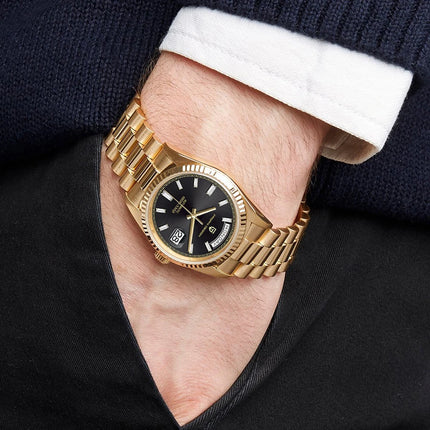 Nuovo Orologio da Uomo di Lusso PAGANI DESIGN add36 Dorato 2026, Orologio Meccanico Automatico con Vetro Zaffiro AR Protettivo, Cassa in Acciaio Inossidabile, Datario, da Polso