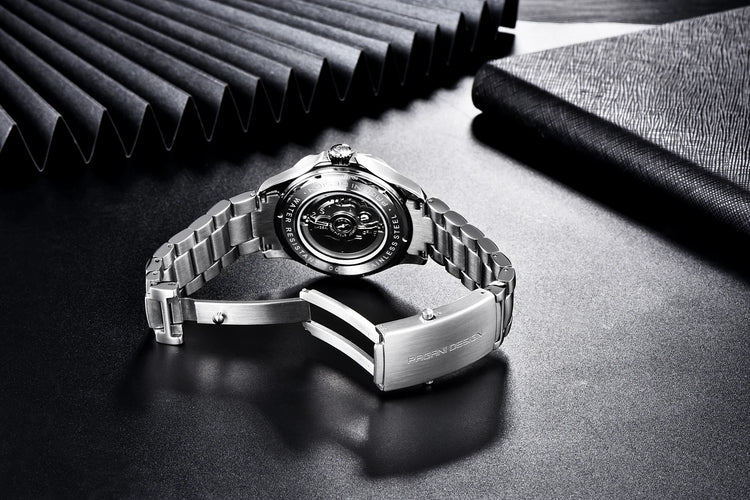 Orologi da uomo PAGANI DESIGN, orologio meccanico automatico di lusso, orologio da uomo resistente all'acqua, vetro zaffiro AR, orologio leggero, spedizione locale UE