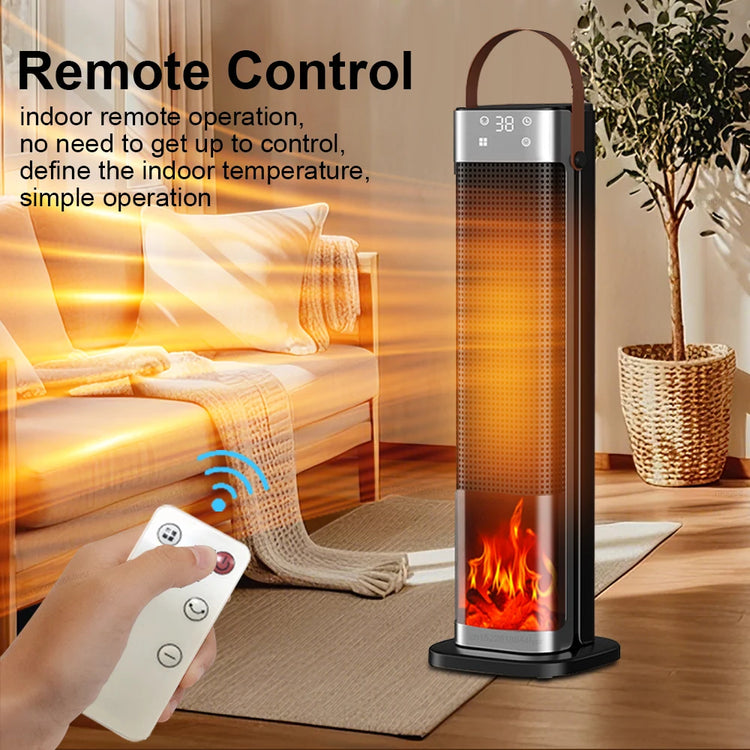 Electric Heater 2000W Heating Fans Portable PTC Fan Heater Electric Space Heater Household Hot Air Blower Electric Warmer with Remote Control