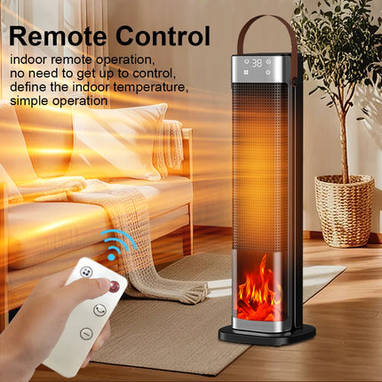 Electric Heater 2000W Heating Fans Portable PTC Fan Heater Electric Space Heater Household Hot Air Blower Electric Warmer with Remote Control