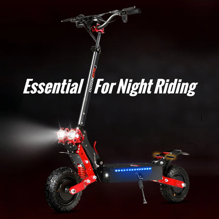 Monopattino Elettrico SUNNIGOO X7/X7PRO 3600W Doppio Motore Potente Velocità Massima 60-65km/h Pneumatici Fuoristrada da 11 Pollici Pieghevole Potente E-Scooter Autonomia 60KM Impermeabile IP54 Blocco NFC Freni Doppi Monopat