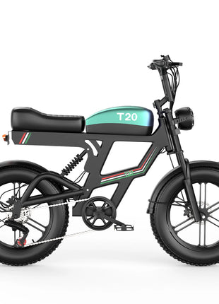Bicicletta Elettrica T20 con Batterie agli Ioni di Litio ad Alta Capacità 48V20Ah, Bici Elettrica per Adulti con Pneumatici All-Terrain 20'X4.0', Mountain Bike Elettrica per Adulti