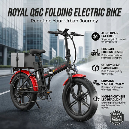 ROYAL Q&C E-BIKE 48V 25AH Velocità Massima 24,99KM/H Autonomia Massima 60KM