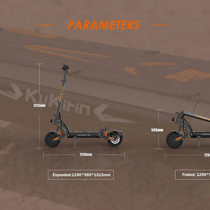 Scooter elettrico KuKirin G2 Master (versione 2025, motore 1000 W*2, batteria 52 V 20,8 Ah, pneumatici da 10 pollici, velocità massima 60 km/h, portata 70 km
