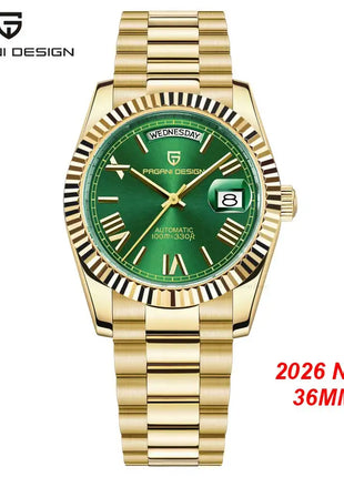Orologi da uomo Gaphani DESIGN Blu, Orologio automatico di lusso da uomo, Vetro Zaffiro AR, Orologio Meccanico, Consegna da Magazzino Europeo