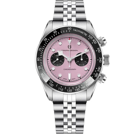 Nuovi orologi da uomo Panda DESIGN, orologio al quarzo di lusso Panda, cronografo sportivo da uomo, cronografo con vetro zaffiro, lenti AR, ceramica, leggero, impermeabile, in acciaio inossidabile, orologio da uomo, idea rega