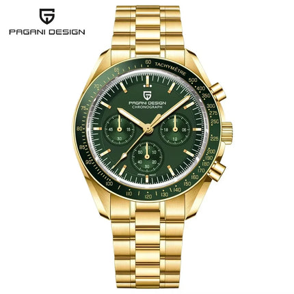 Nuovo Orologio da Uomo PAGANI DESIGN V6 Moon 2026, Orologio al Quarzo di Lusso, Cronografo Sportivo VK63, Vetro Zaffiro AR, Impermeabile, Luminoso, Regalo