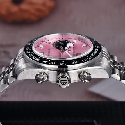 PAGANI DESIGN Nuovo orologio da uomo Panda, orologio sportivo cronografo al quarzo di lusso, vetro zaffiro AR, luminoso, impermeabile, consegna locale UE
