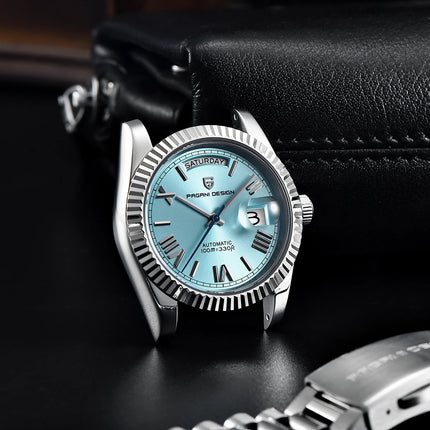 Orologi da uomo PAGANI DESIGN DD40 2026 Nuovo orologio automatico con data e giorno della settimana, orologio da polso meccanico da uomo con vetro zaffiro AR, orologio da uomo in acciaio inossidabile 316L, movimento TMI/MIYOT