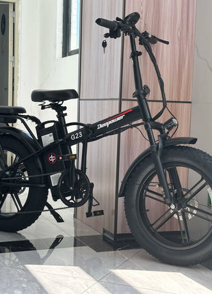 DEEPOWER G23 Bici Elettrica Pieghevole per Adulti, Motore ad Alta Coppia 90N·m, Batteria LG 48V 35Ah, Freni a Disco Meccanici, Pneumatici Fat 20×4.0, E-Bike Fuoristrada a Lunga Autonomia