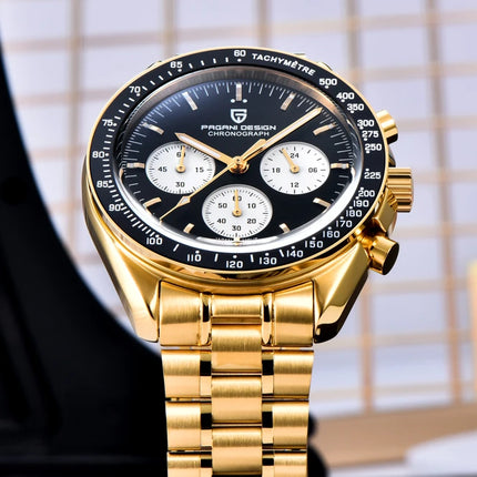 Nuovo Orologio da Uomo PAGANI DESIGN V6 Moon 2026, Orologio al Quarzo di Lusso, Cronografo Sportivo VK63, Vetro Zaffiro AR, Impermeabile, Luminoso, Regalo