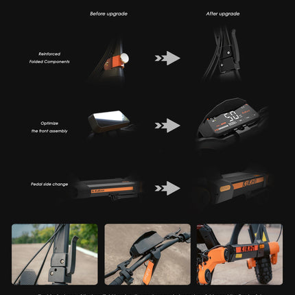 Monopattino Elettrico Kukirin G3 per Adulti, Motore da 1200W di Potenza, Batteria 52V18.2Ah, Velocità 50 km/h, Autonomia 63 km, Monopattino Elettrico Pieghevole da 10 Pollici per Fuoristrada platinumshop