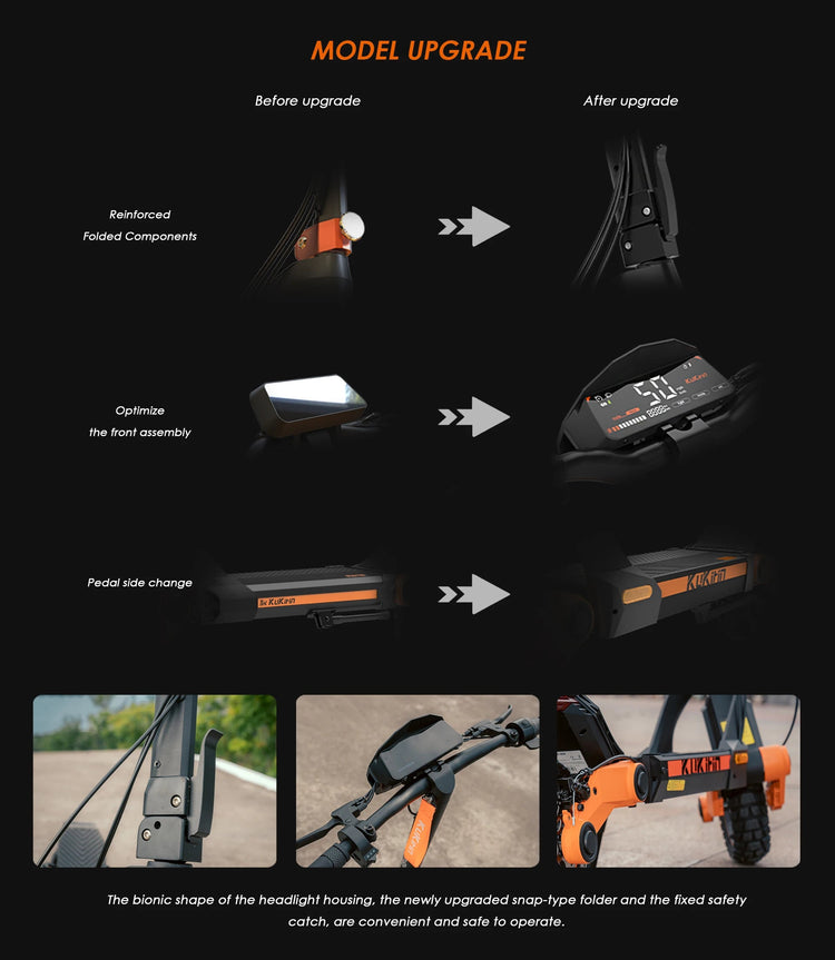 Monopattino Elettrico Kukirin G3 per Adulti, Motore da 1200W di Potenza, Batteria 52V18.2Ah, Velocità 50 km/h, Autonomia 63 km, Monopattino Elettrico Pieghevole da 10 Pollici per Fuoristrada platinumshop