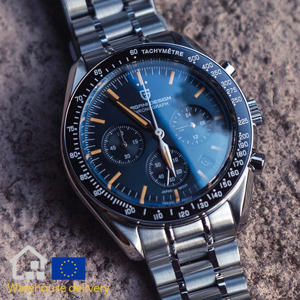 PAGANI DESIGN 2026 Nuovo CK2988 Orologio da Polso da Uomo al Quarzo di Lusso Retrò con Funzione Luna, Vetro Zaffiro e Cronografo di Precisione