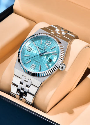 Nuovo Orologio Automatico di Lusso PAGANI DESIGN 2026 per Uomo, Movimento Meccanico 8215, Luminoso con Vetro Zaffiro AR Protettivo, Chiusura in Acciaio Inossidabile
