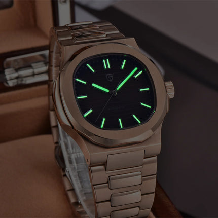 PAGANI DESIGN 2026 Nuovo Orologio Automatico di Lusso da Uomo, Orologio da Polso Meccanico in Acciaio Inossidabile con Vetro Zaffiro, Quadrante a Barile da 40MM