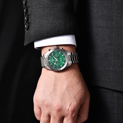 Orologio da Uomo Retrò PAGANI DESIGN 2026, Orologio al Quarzo con Display Lunare, Nuovo Orologio Sportivo Cronografo AR Sapphire VK64, Spedizione Locale
