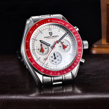 PAGANI DESIGN Moon ST6 Orologio Automatico di Lusso da Uomo, Orologio Business da Uomo, Orologio Meccanico, Luminoso, Vetro Zaffiro, Cinturino in Nylon, Consegna Locale UE 2026