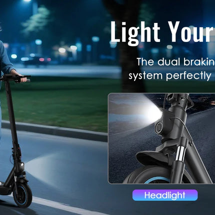 HiQiS Max Pro E-Scooter 500W Motore 36V 15Ah 40KMH Velocità 50KM Gamma 10 pollici Pneumatico Ad Aria Pieghevole Scooter Elettrico Per Adulti Con App
