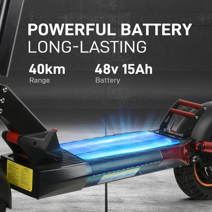 Monopattino Elettrico Mankeel MX-14 800W 15AH con Pneumatici Fuoristrada da 10 Pollici, Velocità Massima 45KM/H, Autonomia 30-40KM, Doppio Ammortizzatore, Pieghevole