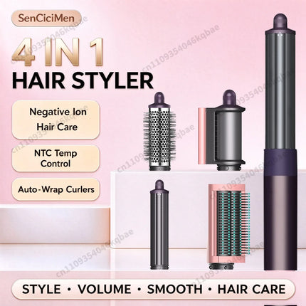 SenCiciMen 6 in 1 Air Styler Negative Ion Hair Dryer For Auto CurlingHair Styling Tools For Fast Drying,Curling,Volumizing & Smooth Best Gift for Women