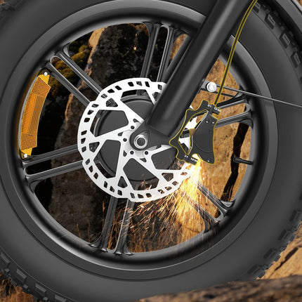 Bicicletta Elettrica DEEPOWER S8 3500W Doppio Motore 48V 60Ah Doppia Batteria Bici Elettrica Fuoristrada Pneumatici Larghi 20 Pollici E-bike per Tutti i Terreni