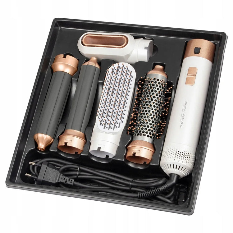 New 5-In-1 Electric Hair Dryer Styling Set  Home Styling Tools Curling Iron Hot Air Comb Straightener Multifunctional Hair Salon