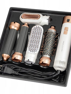 5-In-1 Electric Hair Dryer Styling Set  Home Styling Tools Curling Iron Hot Air Comb Straightener Multifunctional Hair Salon