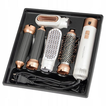 5-In-1 Electric Hair Dryer Styling Set  Home Styling Tools Curling Iron Hot Air Comb Straightener Multifunctional Hair Salon