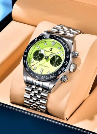 Nuovo PAGANI DESIGN 2026 Orologio da Uomo Panda, Orologio al Quarzo di Lusso, Cronografo con Quadrante in Zaffiro, Luminoso, Acciaio Inossidabile 316L, Spedizione Locale