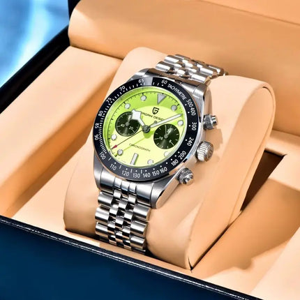 Nuovo PAGANI DESIGN 2026 Orologio da Uomo Panda, Orologio al Quarzo di Lusso, Cronografo con Quadrante in Zaffiro, Luminoso, Acciaio Inossidabile 316L, Spedizione Locale