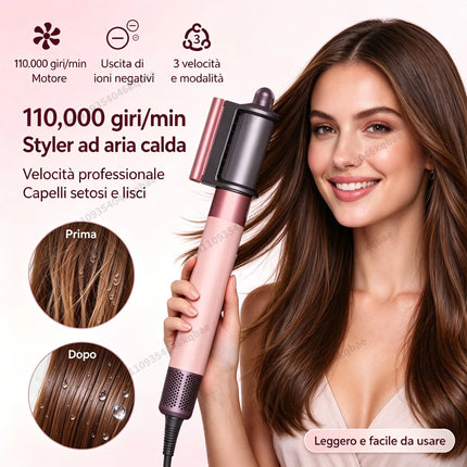 SenCiciMen 6 in 1 Air Styler Negative Ion Hair Dryer For Auto CurlingHair Styling Tools For Fast Drying,Curling,Volumizing & Smooth Best Gift for Women