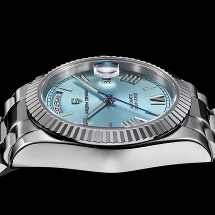 PAGANI DESIGN 2026 Nuovo Orologio con Calendario Settimanale, Movimento Seagull ST16, Impermeabile 100M, Orologio Automatico di Lusso da Uomo, Vetro Zaffiro, Acciaio Inossidabile 316L