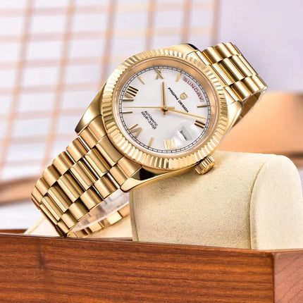 Nuovi Orologi da Uomo 2026 PAGANI DESIGN Orologio Automatico di Lusso in Oro per Uomo Orologi da Polso Meccanici con Vetro Zaffiro AR Data Impermeabile in Acciaio Inossidabile Regalo per Uomo