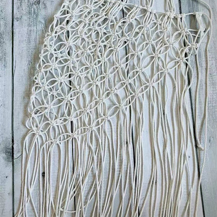 Gonna all'uncinetto fatta a mano Sexy scava fuori nappa con lacci gonna a vita alta salone avvolgente fondo bikini copricostume costume da bagno donna platinumshop