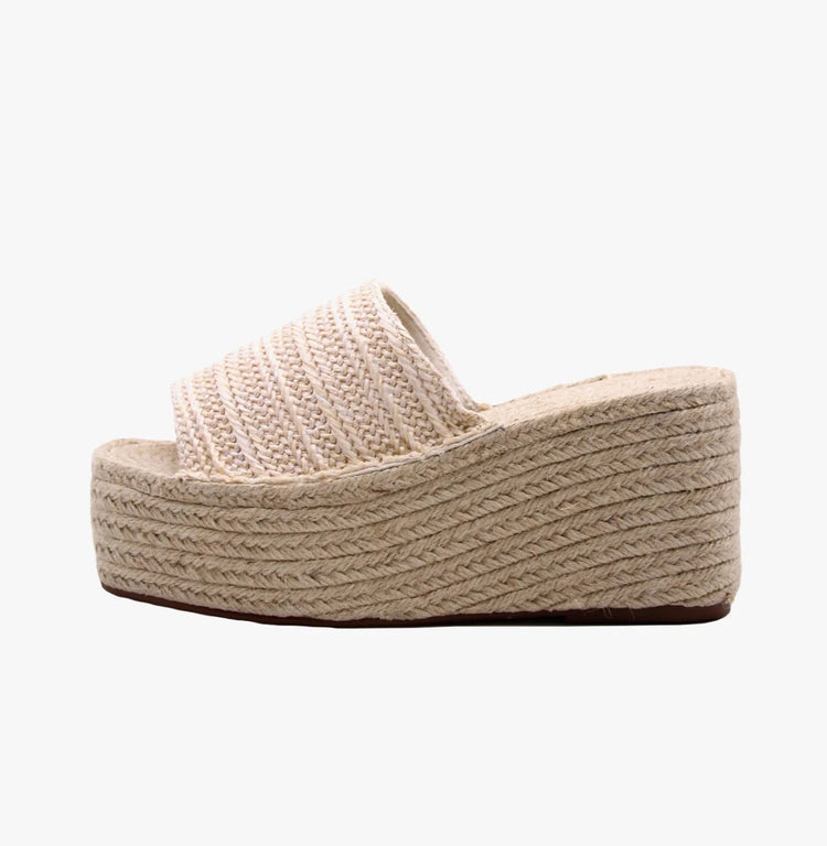 Soraia Shoes Women's Platform Sneakers Open Toe and Open Heel Wedge Sandals Summer High Heel Espadrilles Jute Shoes Summer Fashion Young Fashion PlatiNum