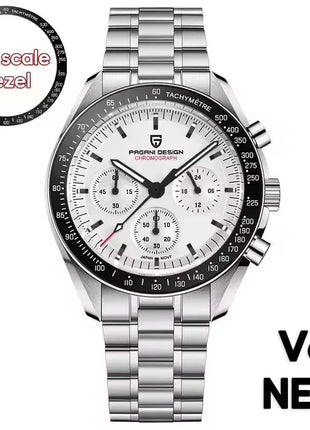 PAGANI DESIGN Nuovo Orologio da Uomo di Lusso al Quarzo con Vetro Zaffiro AR, Cronografo Sportivo Impermeabile 500 ATM, Movimento Giapponese, Luminoso, in Acciaio 316L