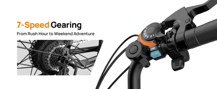 Urlife E26 750W Peak Bicicletta Elettrica per Pendolari a Lungo Raggio, Pneumatici 26×2 Pollici, Batteria al Litio Rimovibile ad Alta Capacità 36V 13Ah, 7 Velocità, Freno Idraulico, Display LCD