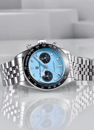 PAGANI DESIGN 2026 Nuovo Orologio Cronografo BB da Uomo, Orologio al Quarzo di Lusso con Vetro Zaffiro AR, Impermeabile 100M, Luminoso, Cinturino in Acciaio Inossidabile 316L, Spedizione Rapida da Magazzino Locale