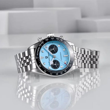 PAGANI DESIGN 2026 Nuovo Orologio Cronografo BB da Uomo, Orologio al Quarzo di Lusso con Vetro Zaffiro AR, Impermeabile 100M, Luminoso, Cinturino in Acciaio Inossidabile 316L, Spedizione Rapida da Magazzino Locale