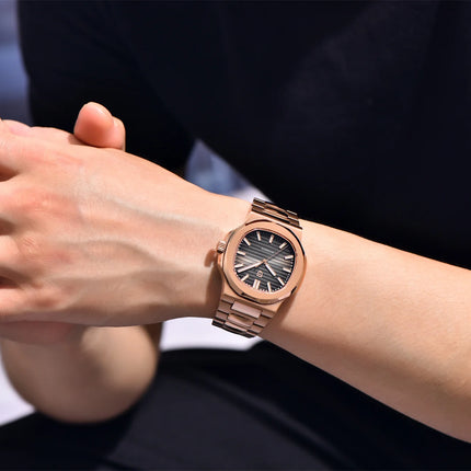 PAGANI DESIGN 2026 Nuovo Orologio Automatico di Lusso da Uomo, Orologio da Polso Meccanico in Acciaio Inossidabile con Vetro Zaffiro, Quadrante a Barile da 40MM